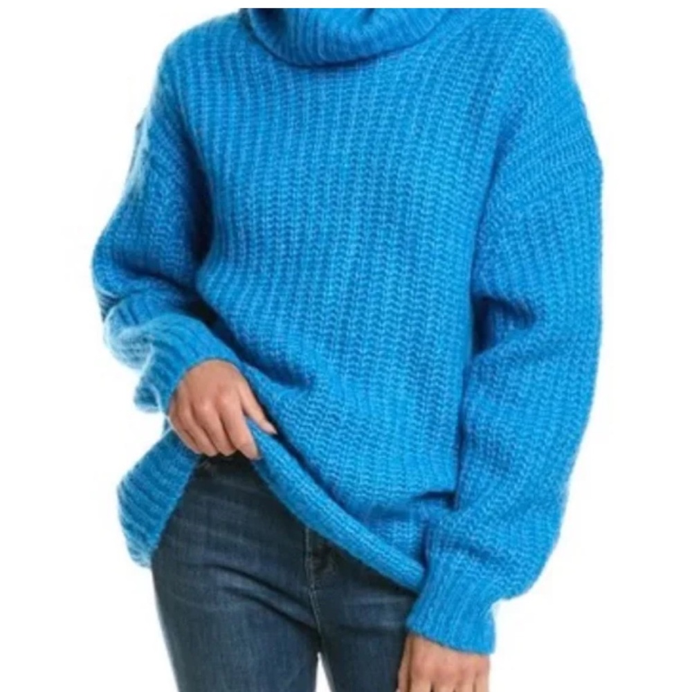 BA&SH Pull Bero Turtleneck Oversize Alpaca-Blend Sweater